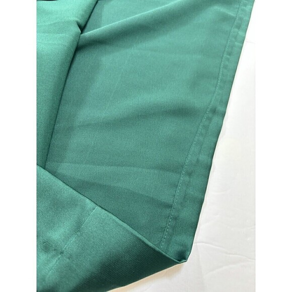 MNG Mango Slip Dress Hunter Green Size Small Ruffle Shoulder Satin Effect Mini - Picture 9 of 10